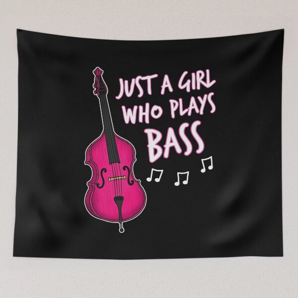 Item preview, Just A Girl Who Plays Bass, Double Bassist designed and sold by doodlerob.