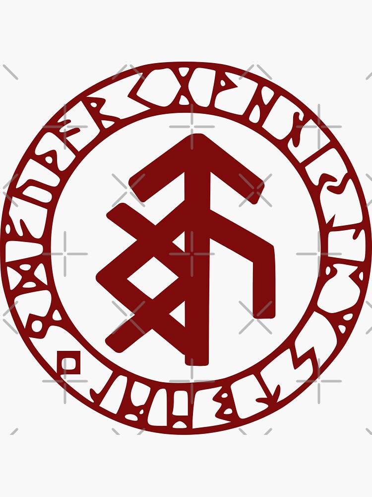 Viking Runes Symbols Decal Dragons Protecting Removable Wall