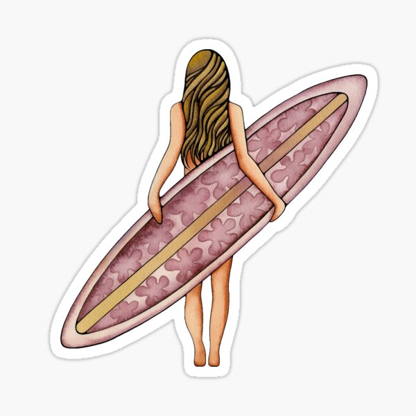 Surf Girl Sticker