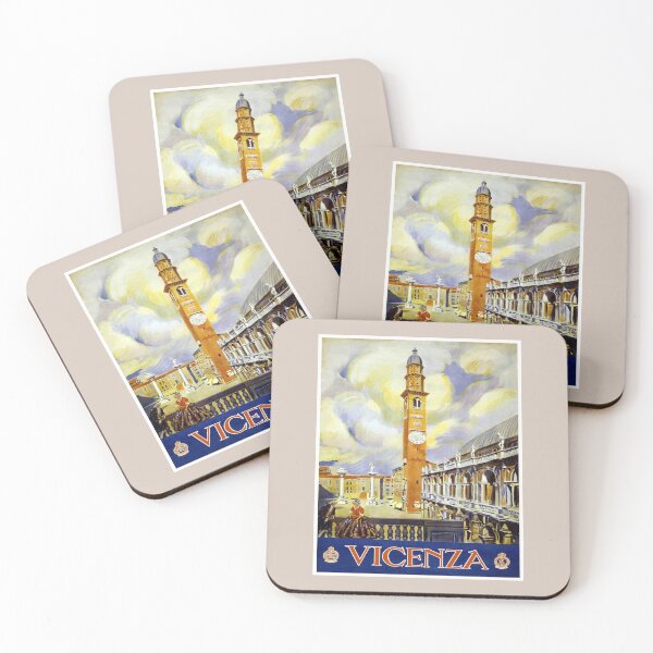 Item preview, VICENZA ITALY : Vintage Travel Advertising Poster Print designed and sold by posterbobs.