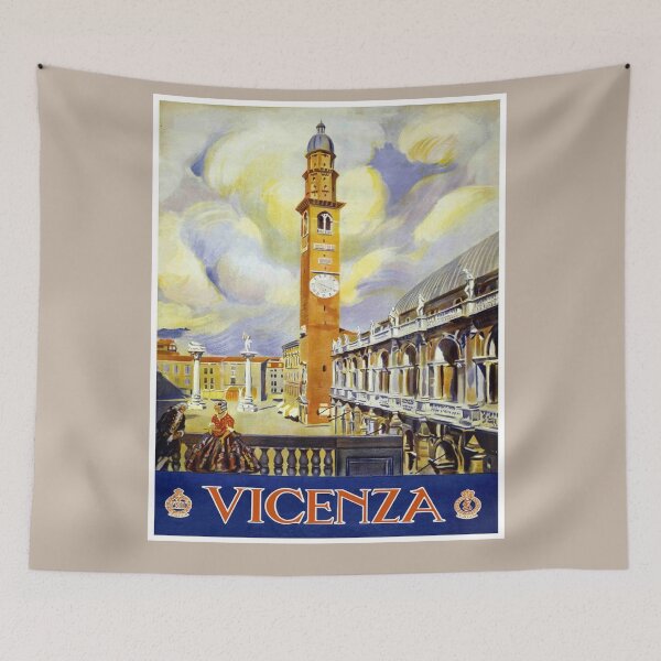 Item preview, VICENZA ITALY : Vintage Travel Advertising Poster Print designed and sold by posterbobs.