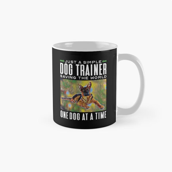 Item preview, Dog Trainer Saving the World, Dog Training Quote, German Shepherd Dog Photo to Art designed and sold by arlutai.