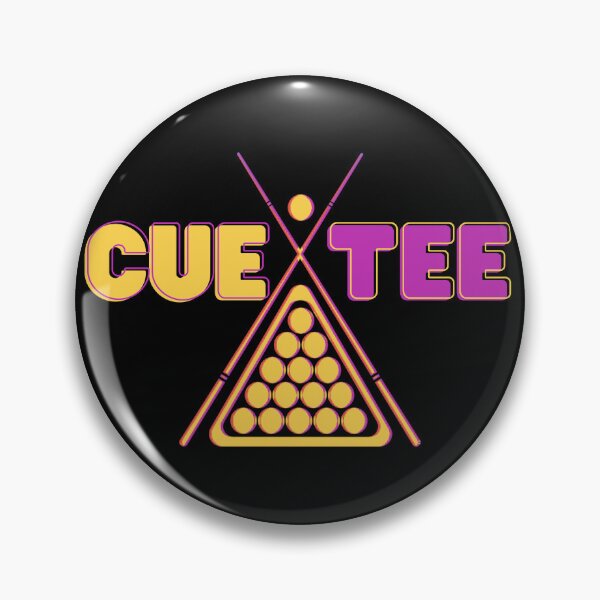 Item preview, Billiards Pun Cue-Tee Cutie Design en colores retro designed and sold by OnyxTurtle.