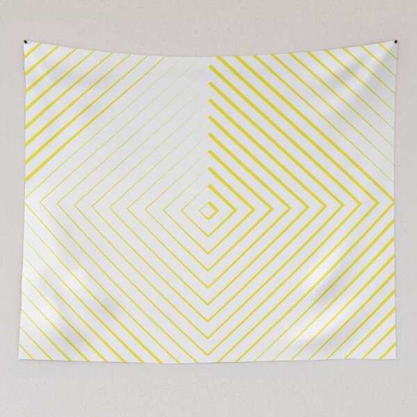 Aperçu de l'œuvre Jaune fluo, Illusion d'optique, Dégradé de couleur, Art optique - W09 créée et vendue par AlfabetDesign.