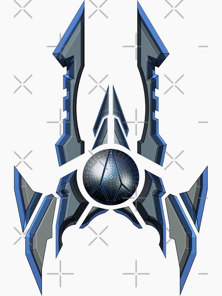 Thumbnail 3 of 3, Sticker, B L A S T A Ship V3 designed and sold by PathoBlasta.