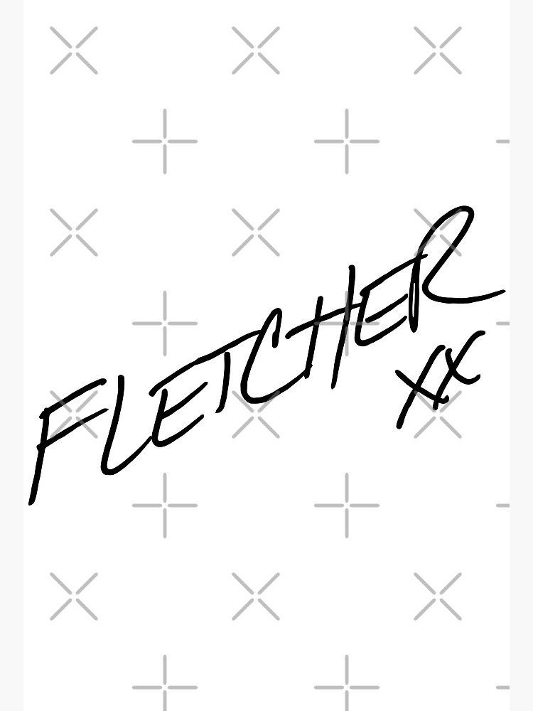 "Fletcher Merch Fletcher Black Logo" Poster for Sale by ElbaSoft