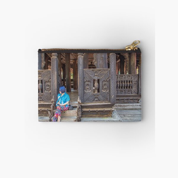 Item preview, Myanmar. Wooden Monastery. Posing Young Lady. designed and sold by vadim19.