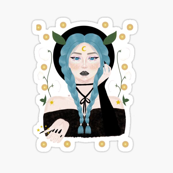 "Black & blue " Sticker by noreli Redbubble