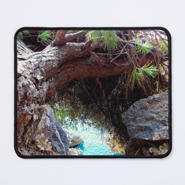 Item preview, Adriatic Coast Evergreen Trees Above The Blue Sea - Photography by BranaghBel designed and sold by branaghbel.