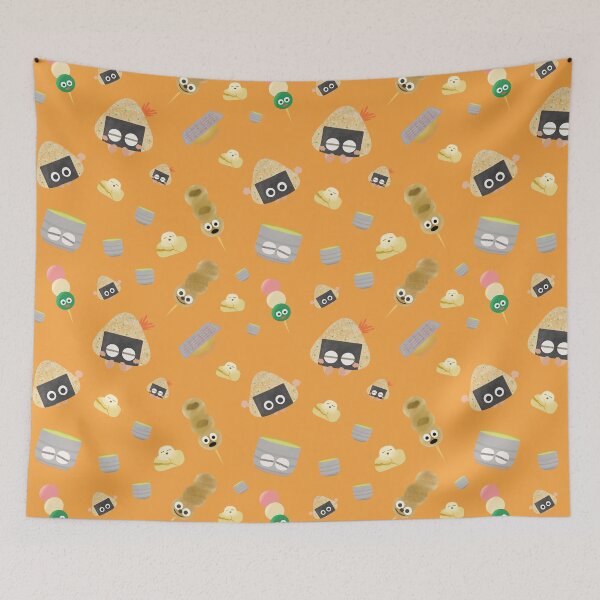 Item preview, Japanese Traditional Snacks Set Pattern- Orange designed and sold by MILdecals.