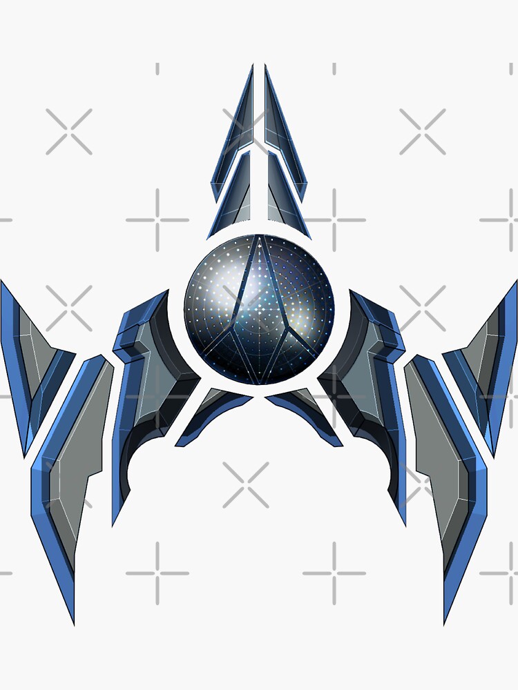 Thumbnail 3 of 3, Sticker, B L A S T A Ship V2 designed and sold by PathoBlasta.