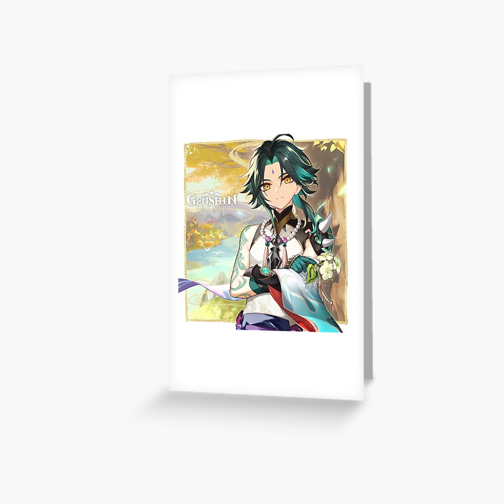 "genshin impact xiao birthday art" Greeting Card by Chrixtabelx Redbubble