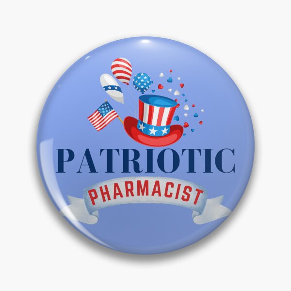 Item preview, Patriotic pharmacist designed and sold by Hey-Nice-Shirt.