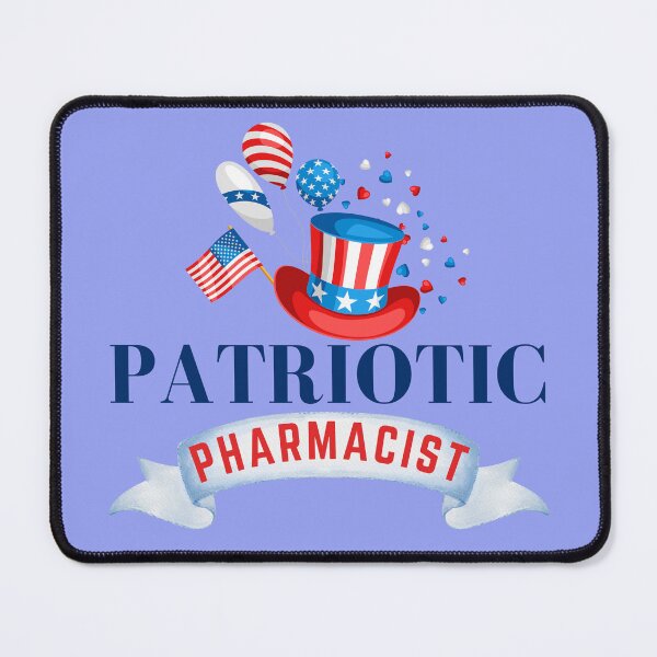 Item preview, Patriotic pharmacist designed and sold by Hey-Nice-Shirt.