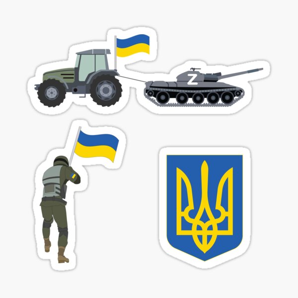 Ukraine Auto Aufkleber Flagge Fahne Russland Peace Frieden Taube Sticker No  War