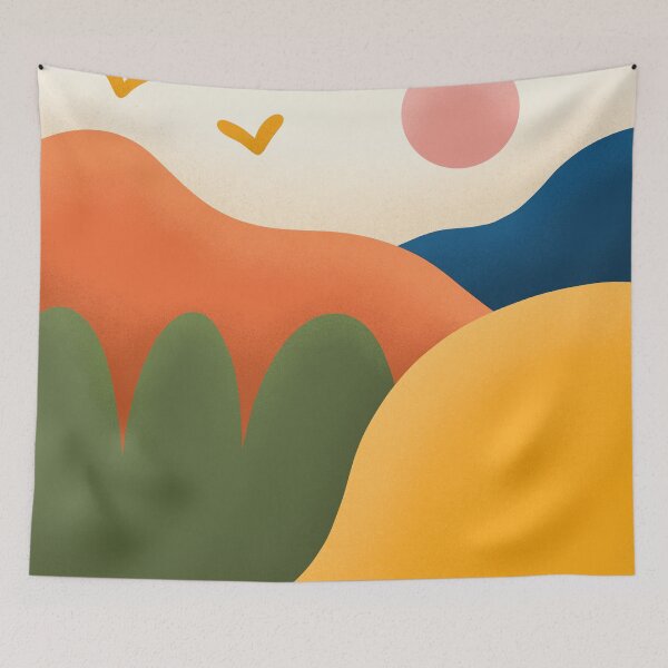 Item preview, Warm Sunset Mid Century Abstract designed and sold by trajeado14.
