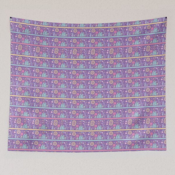 Item preview, Purple Small World Stripes designed and sold by Disney1955Fan.