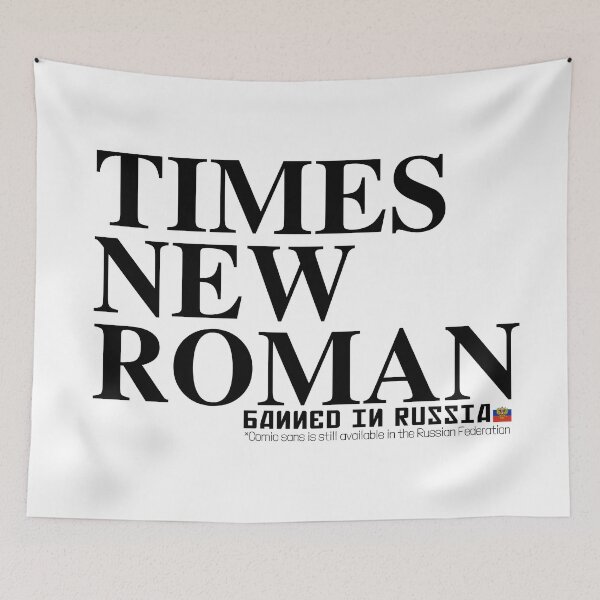 Item preview, TIMES NEW ROMAN • Banned in the Russian Federation designed and sold by amuseXpress.