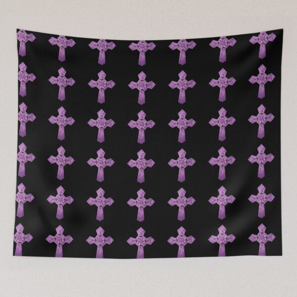 Item preview, Christian origami cross in purple designed and sold by Meo Design.