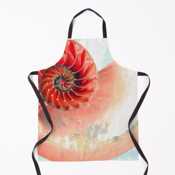 Item preview, Beautiful Soft Red Nautilus Shell Beach Art designed and sold by Sharon Cummings Art.