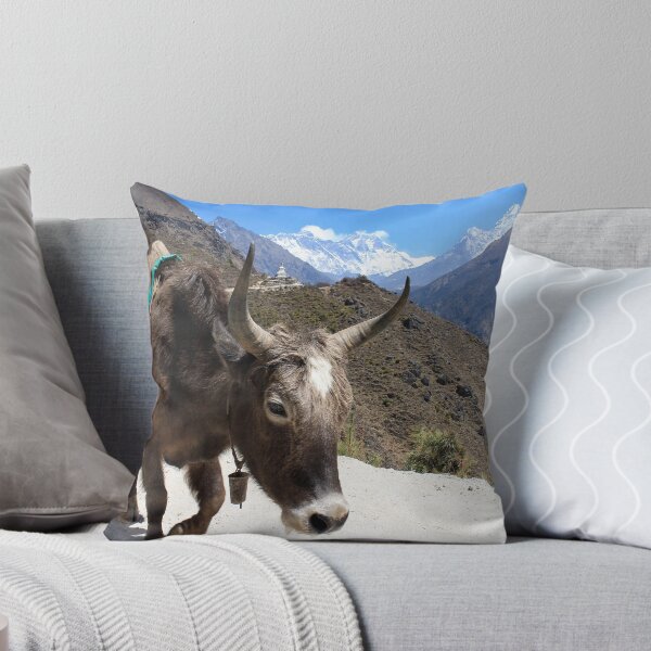 Item preview, Mt. Everest and Ama Dablam between the horns of a yak by Roi Brandeis designed and sold by MichaelBr.