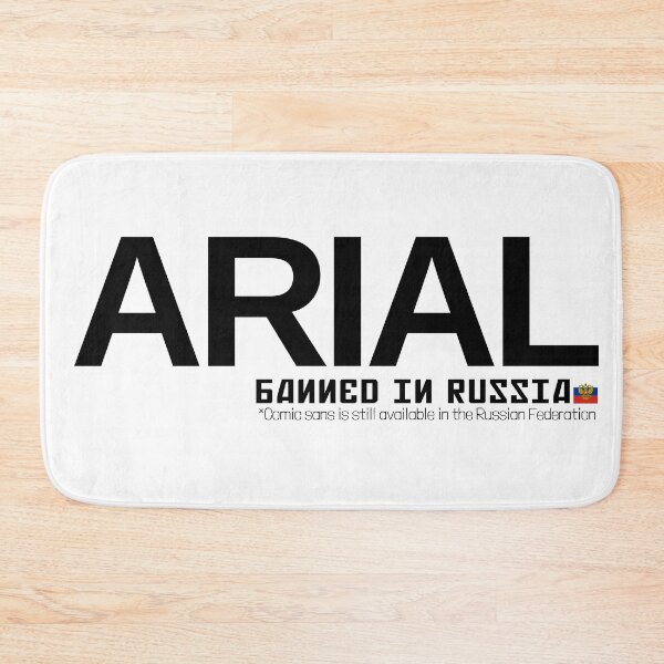 Item preview, ARIAL • Banned in the Russian Federation designed and sold by amuseXpress.