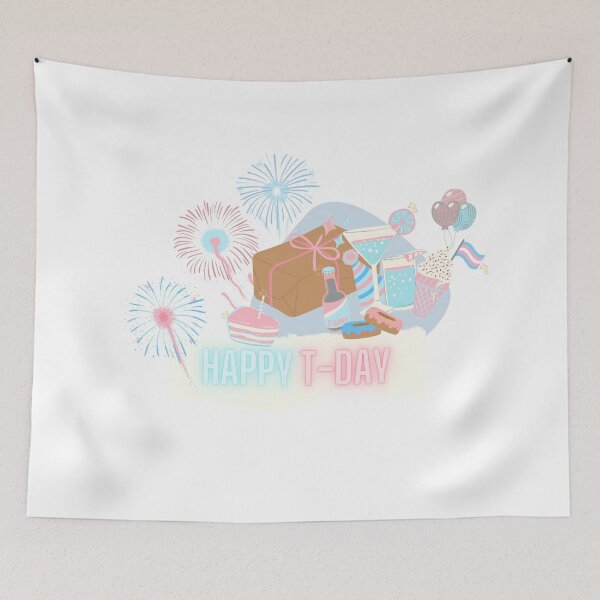 Item preview, Transgender Happy T-day - Testo Hormone Celebration  designed and sold by Koiboi11.