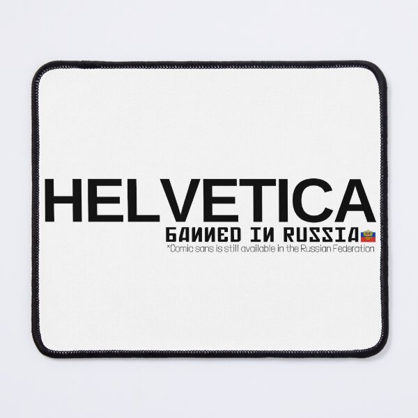Item preview, HELVETICA • Banned in the Russian Federation designed and sold by amuseXpress.