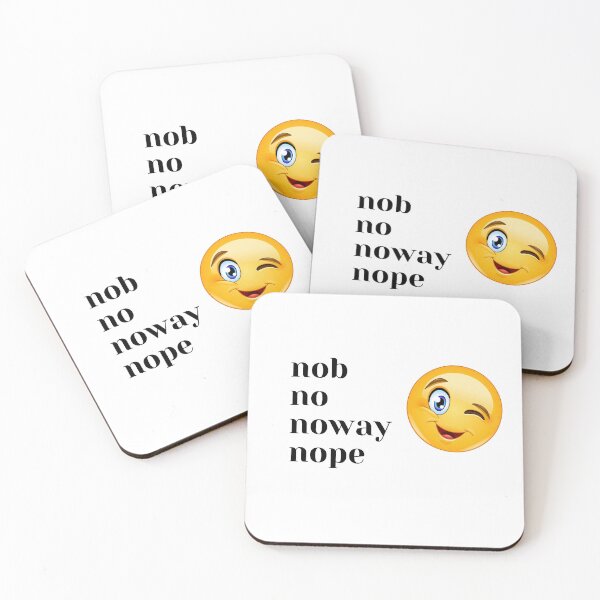 Item preview, Nob no no way nope  - 1 designed and sold by Henk GoGo T-Shirts ⭐️⭐️⭐️⭐️⭐️.