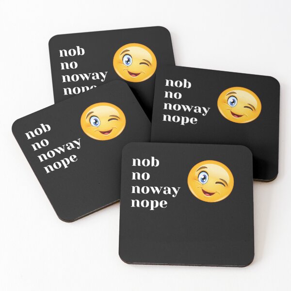 Item preview, Nob no no way nope  - BW 1 designed and sold by Henk GoGo T-Shirts ⭐️⭐️⭐️⭐️⭐️.