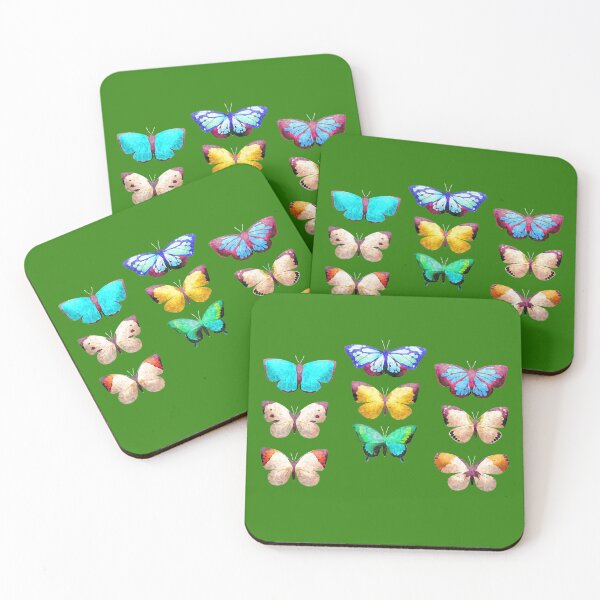 Item preview, Impressionist 9 Colorful Butterflies  designed and sold by iASunshine.