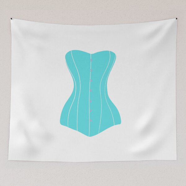 Item preview, Classic Aqua Blue Corset designed and sold by CatsWCleavers.