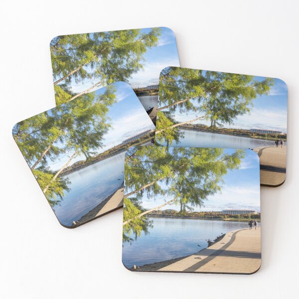 Item preview, Lake Burley Griffin in Canberra with National Library building designed and sold by Martin Berry Photography.