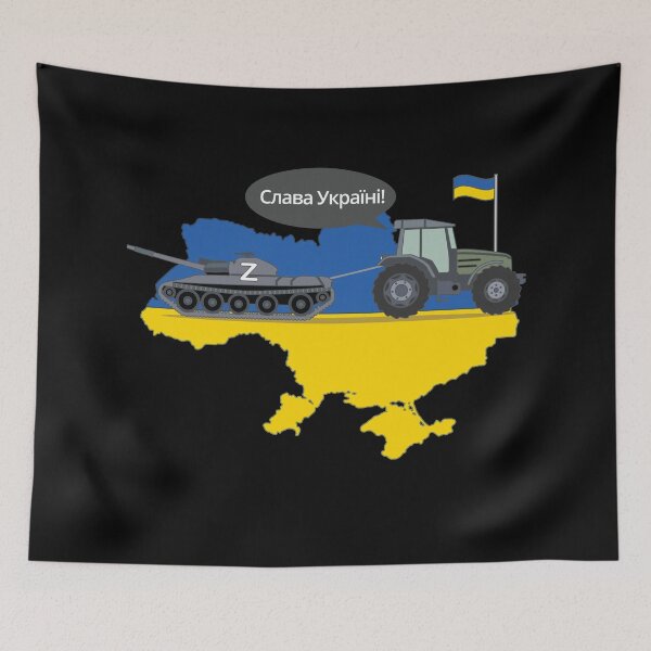 Item preview, Ukrainian Tractor Pulling A Russian Tank designed and sold by artado.