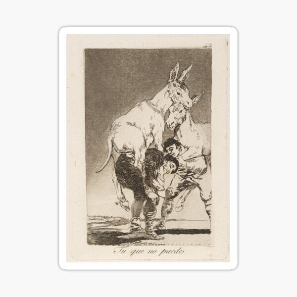 Item preview, Goya - Tú que no Puedes (Thou who canst not) - BigArt designed and sold by BigArt.
