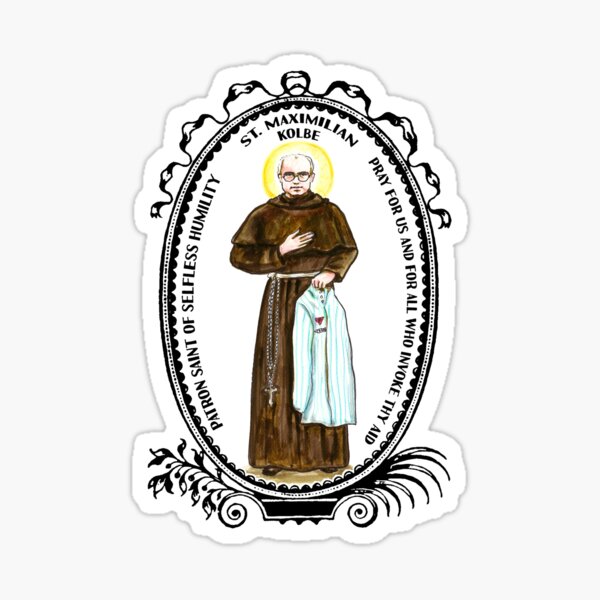 Item preview, St Maximilian Kolbe Patron of Selfless Humility designed and sold by myaltar.