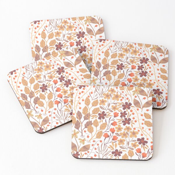 Item preview, Cute Abstract Mixed Fall Floral Pattern designed and sold by silviaol.