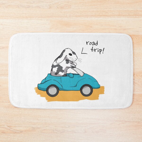 Item preview, Road Trip Rabbit in a Car designed and sold by thebunnylady.