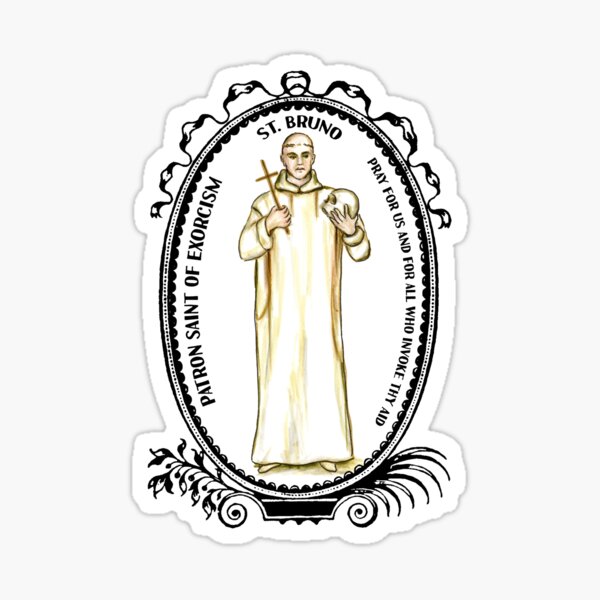 Item preview, Saint Bruno Patron of Exorcism designed and sold by myaltar.