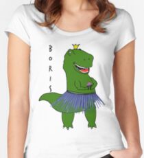 Chas Boris Dinosaur Women's Fitted Scoop T-Shirt