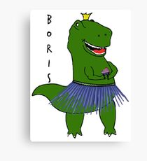 Chas Boris Dinosaur Canvas Print