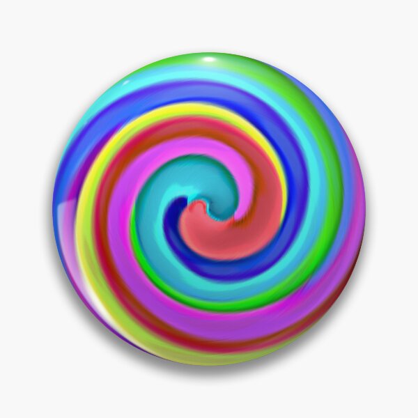 Item preview, Bright Psychedelic Multicoloured Rainbow Spiral Twirl Lolipop Design designed and sold by James-Cole.