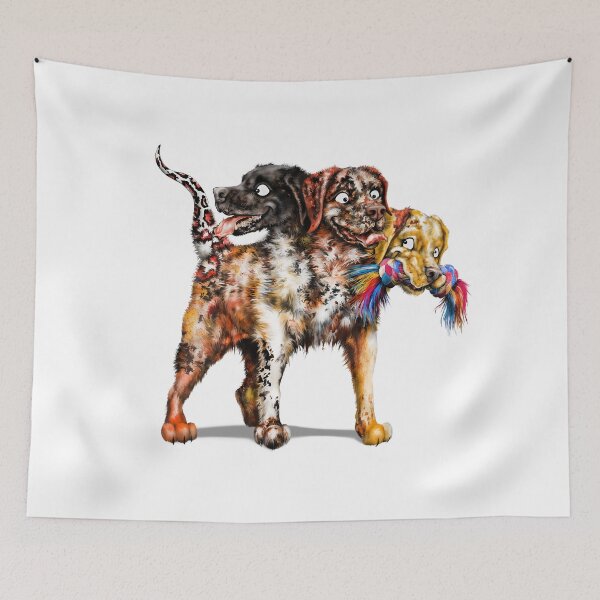 Item preview, Cute Cerberus - Cartoon 3-Headed Labrador Dog designed and sold by Snootrac.