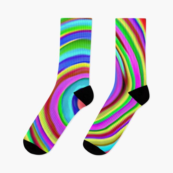 Item preview, Bright Psychedelic Multicoloured Rainbow Spiral Twirl Lolipop Design designed and sold by James-Cole.