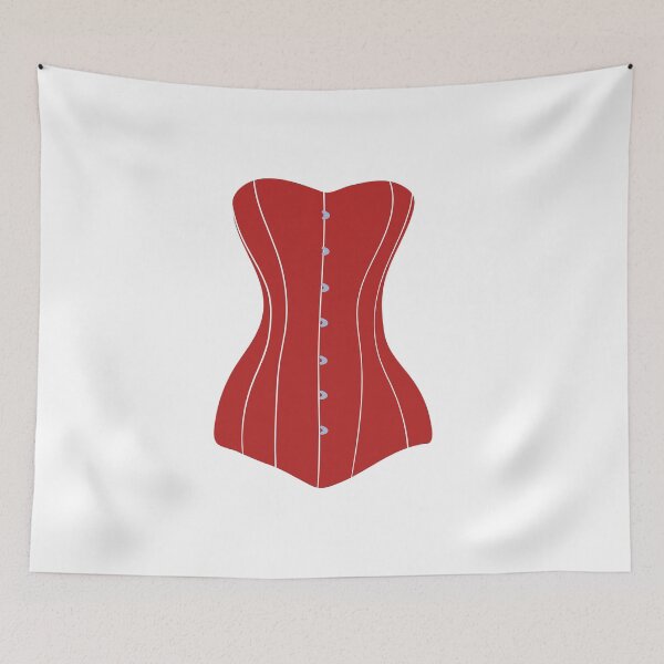 Item preview, Classic Dark Red Corset designed and sold by CatsWCleavers.