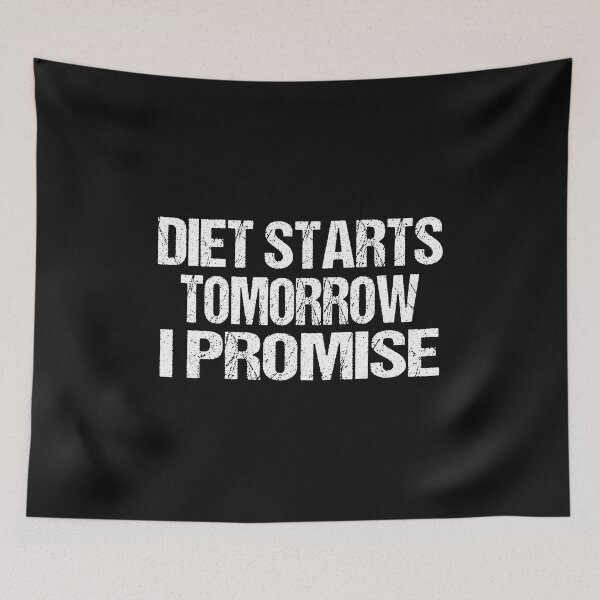 Item preview, Diet Starts Tomorrow Chubby Pug Promise designed and sold by Pugstuff.