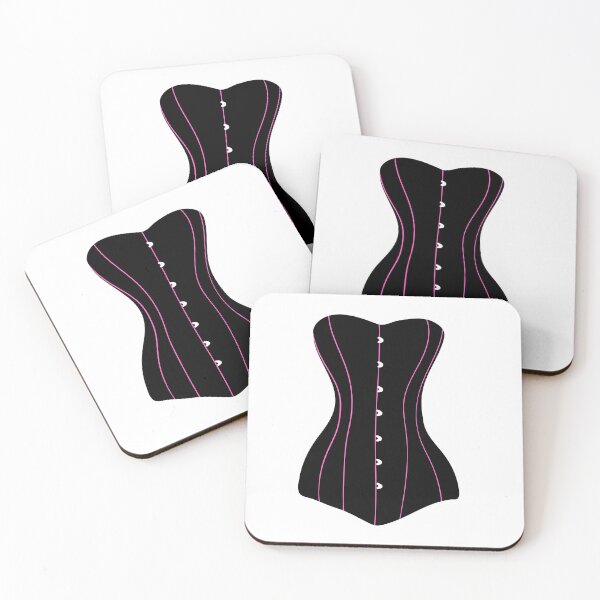 Item preview, Classic Black and Pink Corset designed and sold by CatsWCleavers.