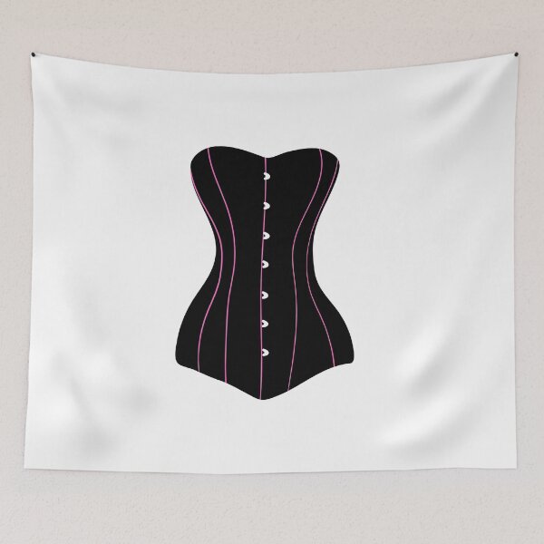 Item preview, Classic Black and Pink Corset designed and sold by CatsWCleavers.