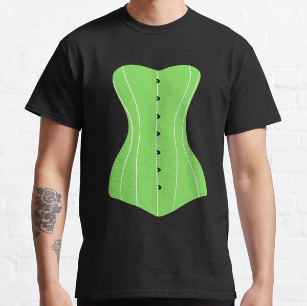 Green Corset T-Shirts for Sale