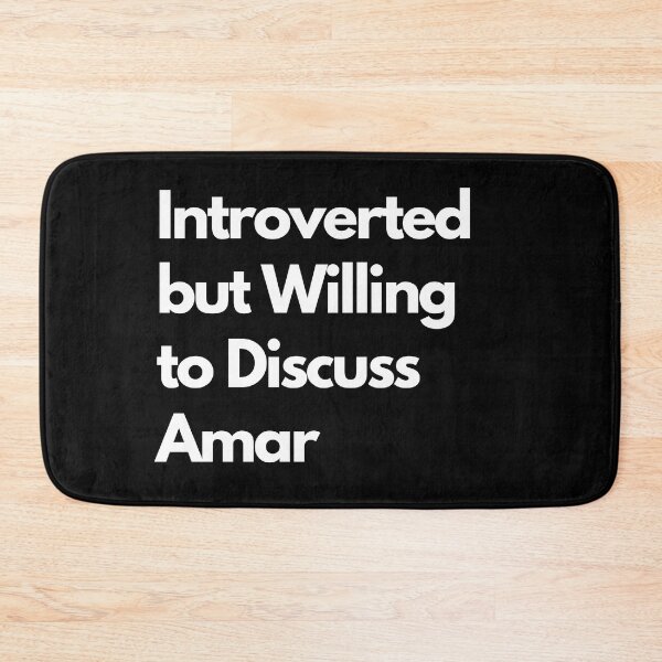 Item preview, Introverted but Willing to Discuss Amar designed and sold by LAST WEEK'S STOLEN AESTHETICS.
